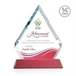 Apex VividPrint™ Award on Newhaven Base - Red | https://www.bestnamebadges.com