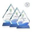 Apex VividPrint™ Award on Newhaven Base - Blue | https://www.bestnamebadges.com