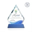 Apex VividPrint™ Award on Newhaven Base - Blue | https://www.bestnamebadges.com