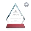 Apex Award on Newhaven Base - Red | https://www.bestnamebadges.com