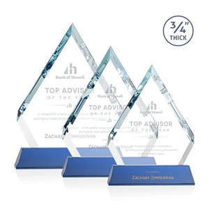 Apex Award on Newhaven Base - Blue | https://www.bestnamebadges.com