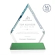 Apex Award on Newhaven Base - Green | https://www.bestnamebadges.com