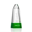 Radiant Obelisk Award - Green | https://www.bestnamebadges.com