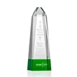 Radiant Obelisk Award - Green | https://www.bestnamebadges.com
