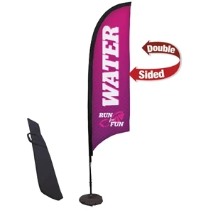 9'' Premium Razor Sail Sign, 2-Sided, Scissor Base