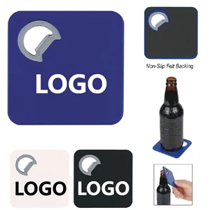 Square Coaster With Bottle Opener