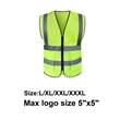 Multi-pocket Reflective Safety Vest | https://www.bestnamebadges.com