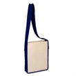 Canvas Sling Bag with Color Handles | https://www.bestnamebadges.com