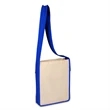 Canvas Sling Bag with Color Handles | https://www.bestnamebadges.com