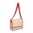 Canvas Messenger Bag With Flap | https://www.bestnamebadges.com