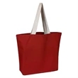 Color Beach Bag With Natural Handles | https://www.bestnamebadges.com