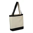 Canvas Color Accent Tote | https://www.bestnamebadges.com