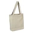 Canvas Color Accent Tote | https://www.bestnamebadges.com