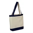 Canvas Color Accent Tote | https://www.bestnamebadges.com