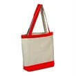 Canvas Color Accent Tote | https://www.bestnamebadges.com