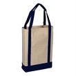 Two Tone Canvas Deluxe Tote Bag | https://www.bestnamebadges.com