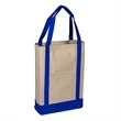 Two Tone Canvas Deluxe Tote Bag | https://www.bestnamebadges.com