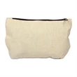 Canvas Travel Kit/Makeup Bag with Color Zipper | https://www.bestnamebadges.com