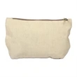 Canvas Travel Kit/Makeup Bag with Color Zipper | https://www.bestnamebadges.com