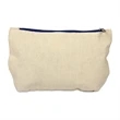 Canvas Travel Kit/Makeup Bag with Color Zipper | https://www.bestnamebadges.com