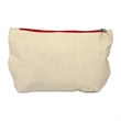 Canvas Travel Kit/Makeup Bag with Color Zipper | https://www.bestnamebadges.com