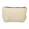 Canvas Travel Kit/Makeup Bag with Color Zipper | https://www.bestnamebadges.com
