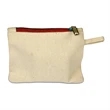 Canvas Card Pouch with Color Zipper | https://www.bestnamebadges.com