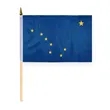 4"x6" & 12"x18'' Alaska ePoly Printed Stick Flags | https://www.bestnamebadges.com