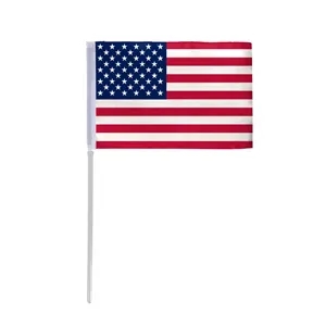USA Printed Plastic Stick Flags - 4