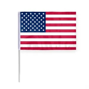 USA Printed Plastic Stick Flags | https://www.bestnamebadges.com