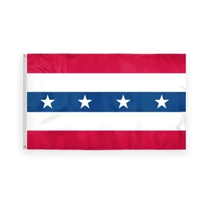 Printed USA Patriotic Flats with Stars - 3' x 5' ePoly | https://www.bestnamebadges.com