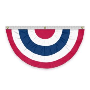 USA Pleated Full Fan 5 Stripes 4' x 8' | https://www.bestnamebadges.com