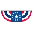 USA Pleated Full Fan With Star Center | https://www.bestnamebadges.com
