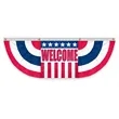 USA Pleated Full Fan With Welcome Center | https://www.bestnamebadges.com