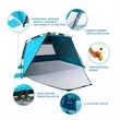 POP Up Beach Tent with Mat XL | https://www.bestnamebadges.com