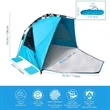 POP Up Beach Tent with Mat XL | https://www.bestnamebadges.com
