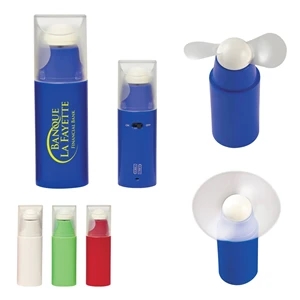 Mini Fan With Removable Cap | https://www.bestnamebadges.com