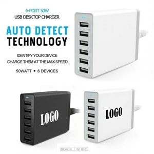 6- Port USB Charging Hub/ Home Charger Adapter