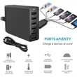 6- Port USB Charging Hub/ Home Charger Adapter | https://www.bestnamebadges.com