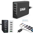 6- Port USB Charging Hub/ Home Charger Adapter | https://www.bestnamebadges.com