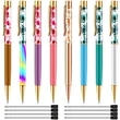 Dynamic Floating Liquid Flower Ballpoint Pen | https://www.bestnamebadges.com