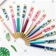 Dynamic Floating Liquid Flower Ballpoint Pen | https://www.bestnamebadges.com