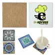 Customized Ceramic Full Color Square Absorbent Cup Coaster | https://www.bestnamebadges.com