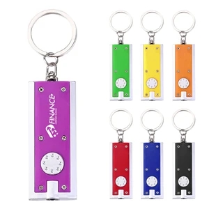 Customized LED Rectangle Key Chain