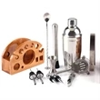 12 Pieces Stainless Steel Tool Cocktail Shaker Set | https://www.bestnamebadges.com