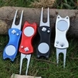 Golf Divot Repair Tool Stainless Steel Foldable  | https://www.bestnamebadges.com