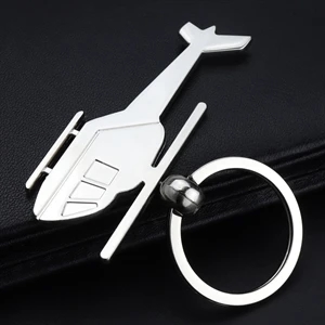 Metal helicopter keyring