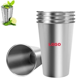 16 oz. Single-wall Stainless Steel Pint Cups