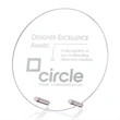 Windsor Circle Award - Chrome | https://www.bestnamebadges.com