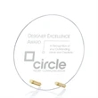 Windsor Circle Award - Gold | https://www.bestnamebadges.com